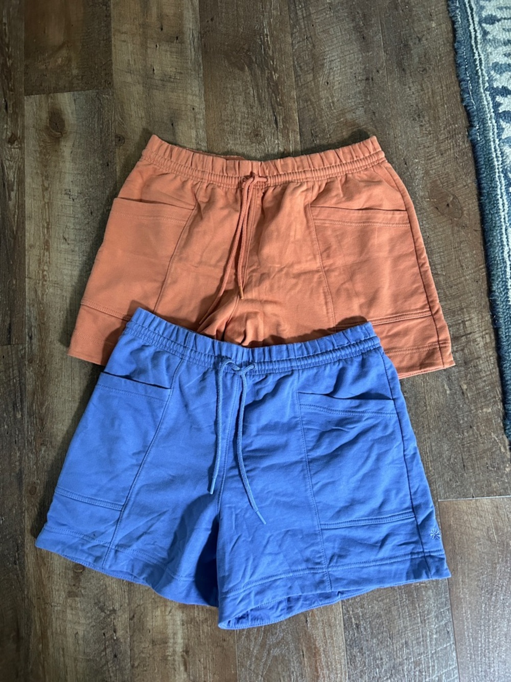 Athleta Retroterry Shorts Set (2 total) Size M lot of 2 purple orange